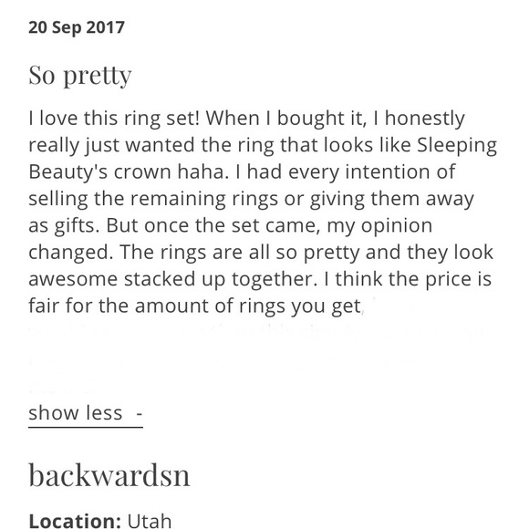 NWT Free People 🌙 Mega Stone Ring Set - Picture 6 of 7